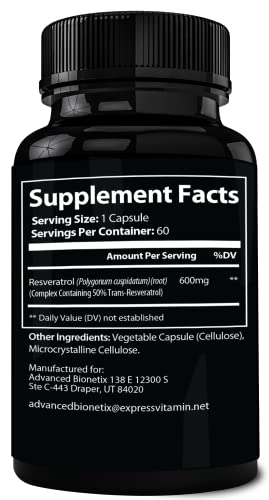 Micronized Trans Resveratrol for Anti-Aging & Heart Health