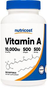 Nutricost Vitamin A 10,000 IU Softgels