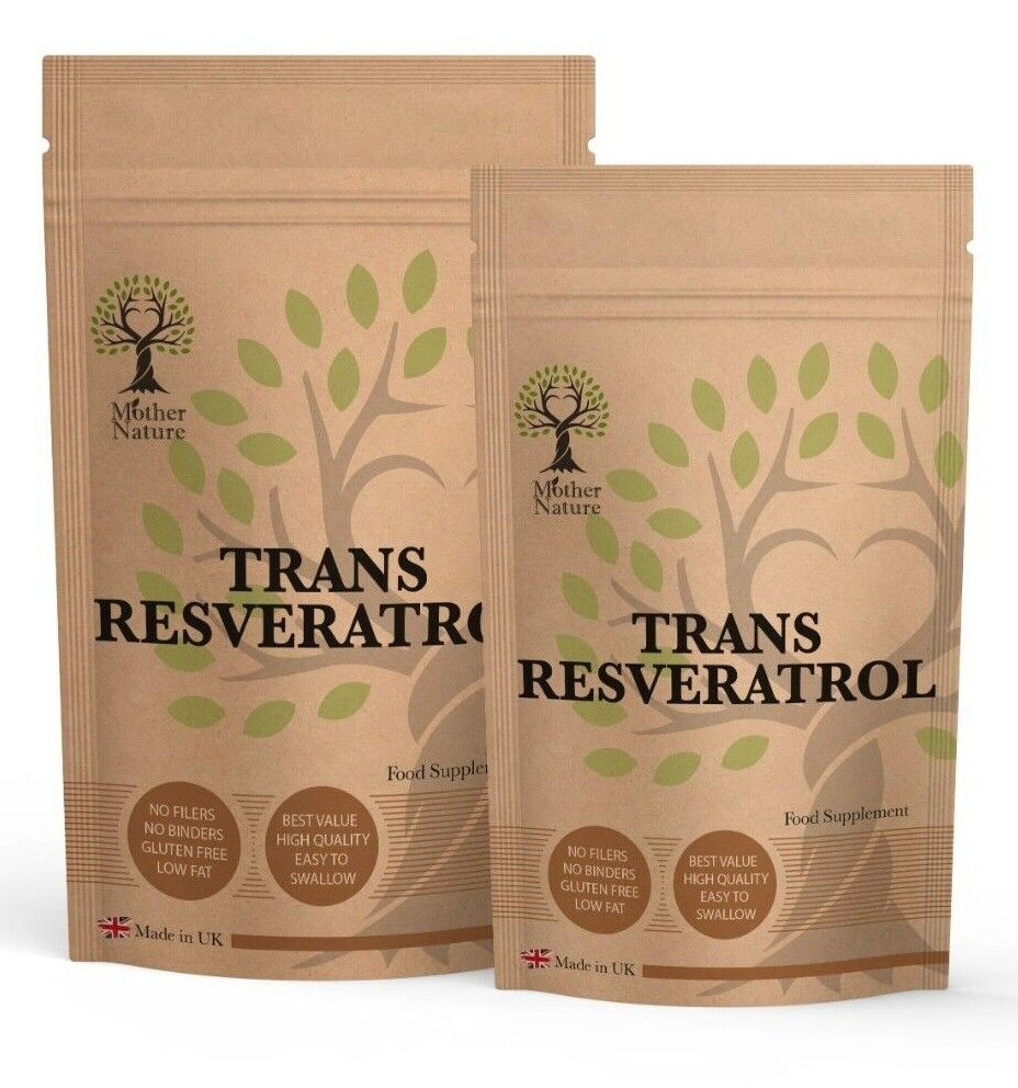 Resveratrol Powder 450mg Natural Capsules UK
