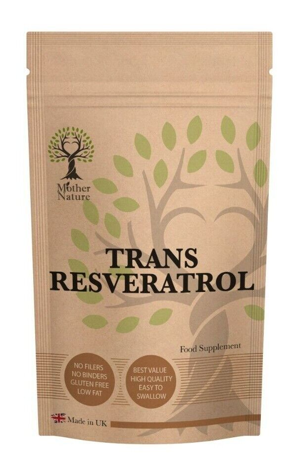 Resveratrol Powder 450mg Natural Capsules UK
