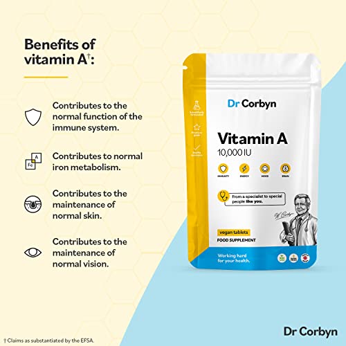 Dr Corbyn Super Strength Vitamin A - 180 Tablets