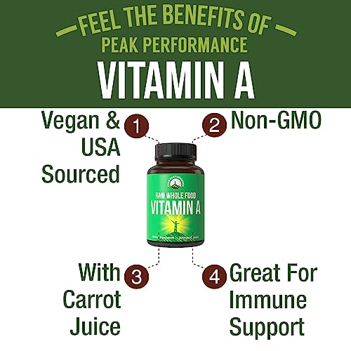 Organic Vitamin A 5000 IU Peak Performance Capsules