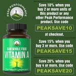 Organic Vitamin A 5000 IU Peak Performance Capsules