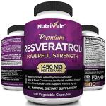 Nutrivein Resveratrol 1450mg - Antioxidant Supplement 120 Capsules