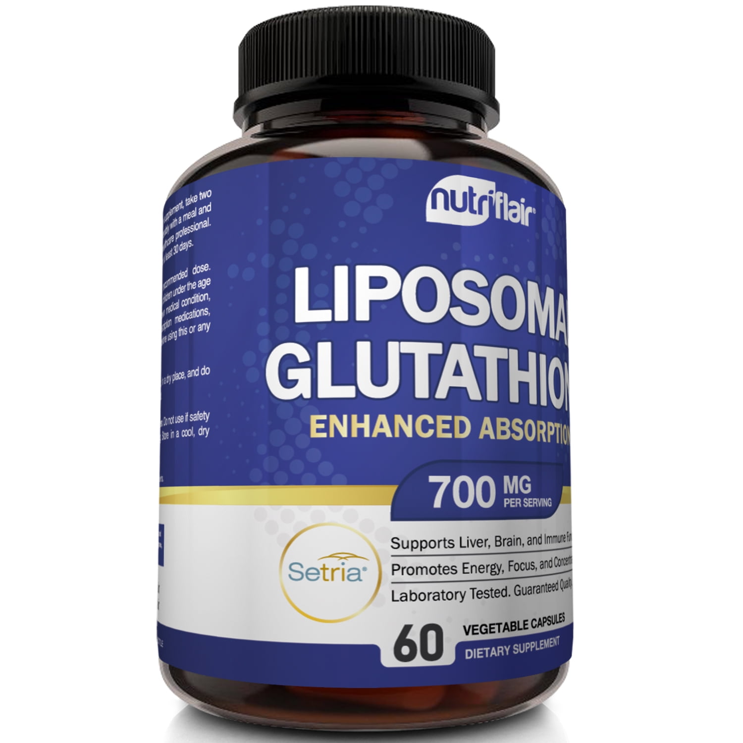 Liposomal Glutathione 700mg Supplement by Nutriflair