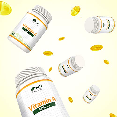 High Strength Vitamin A 8000 IU Softgels 365 Count