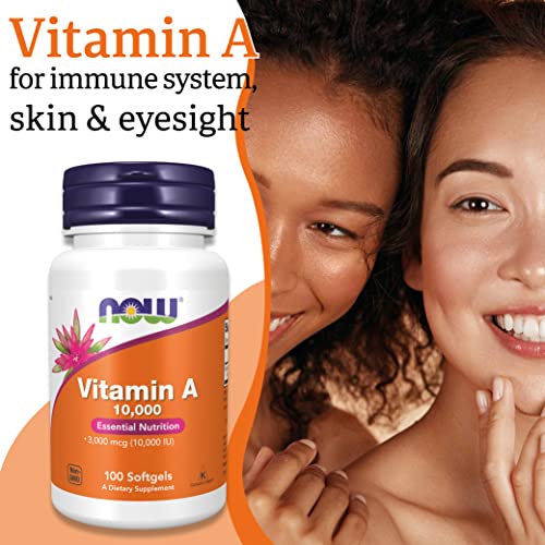 Now Foods High-Potency Vitamin A, 100 Capsules