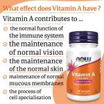 Now Foods High-Potency Vitamin A, 100 Capsules