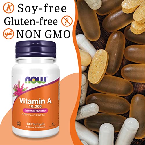 Now Foods High-Potency Vitamin A, 100 Capsules