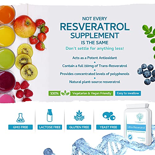High Strength Ultra-Resveratrol 150mg, 90 Capsules