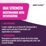 Nicotinamide 500mg & Resveratrol 100mg Veggie Capsules