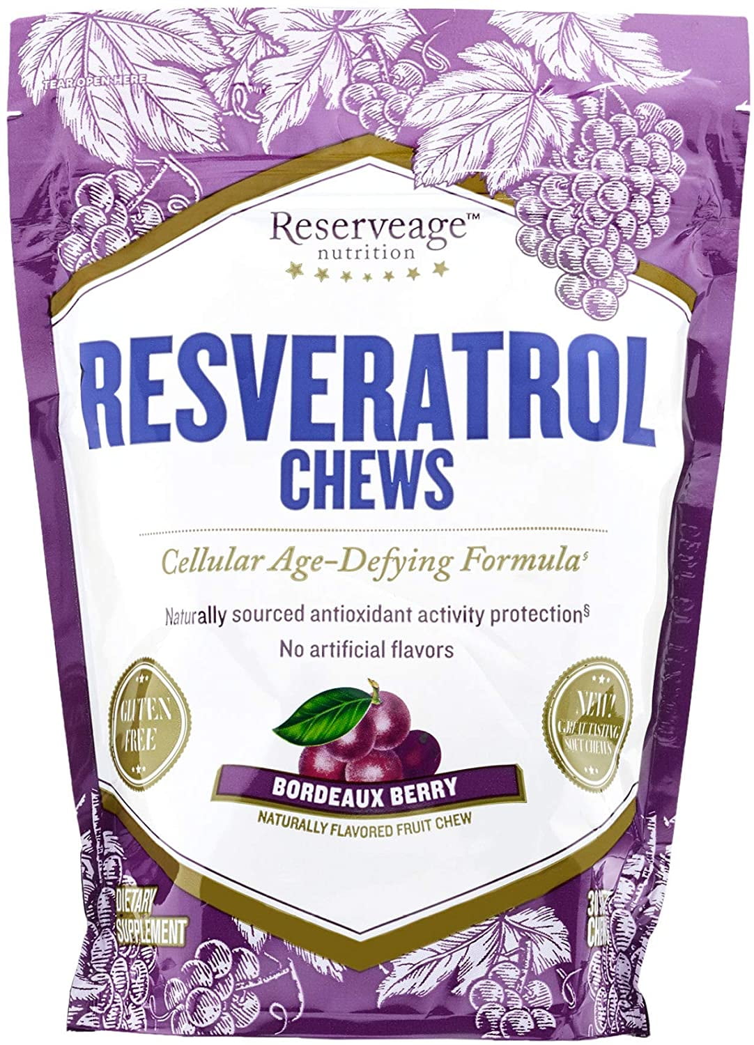 Max Strength Resveratrol Gummies - 1000mg Antioxidant Support
