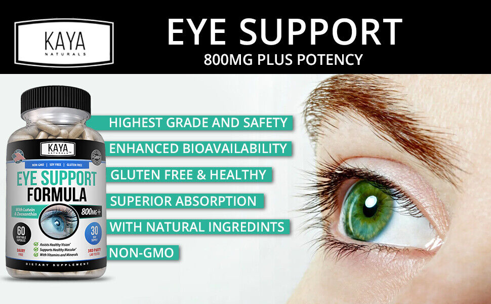 Kaya Naturals Eye Health Supplement with Lutein & Zeaxanthin