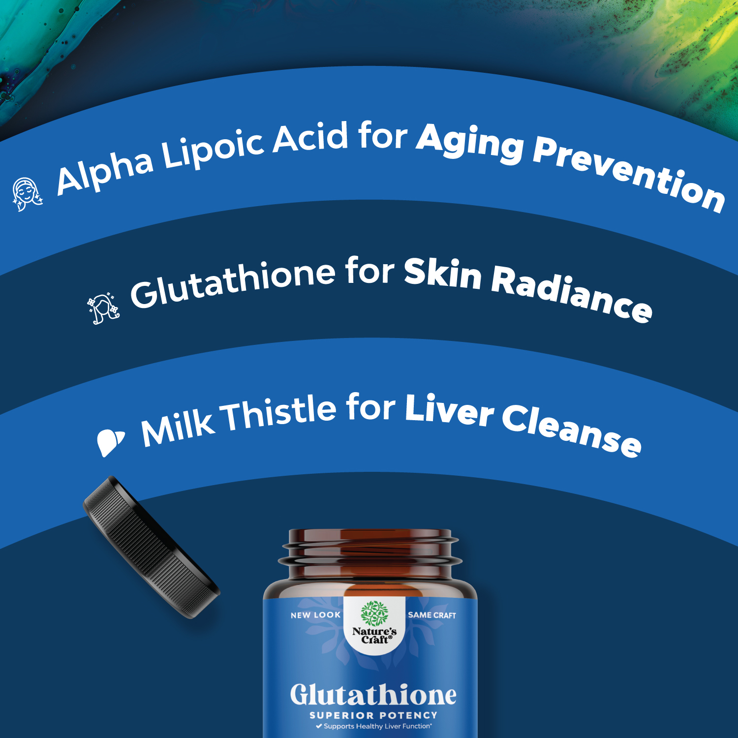 Glutathione Skin Whitening Supplement with Milk Thistle