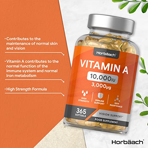 High-Dose Vitamin A 10000 IU - 365 Softgels