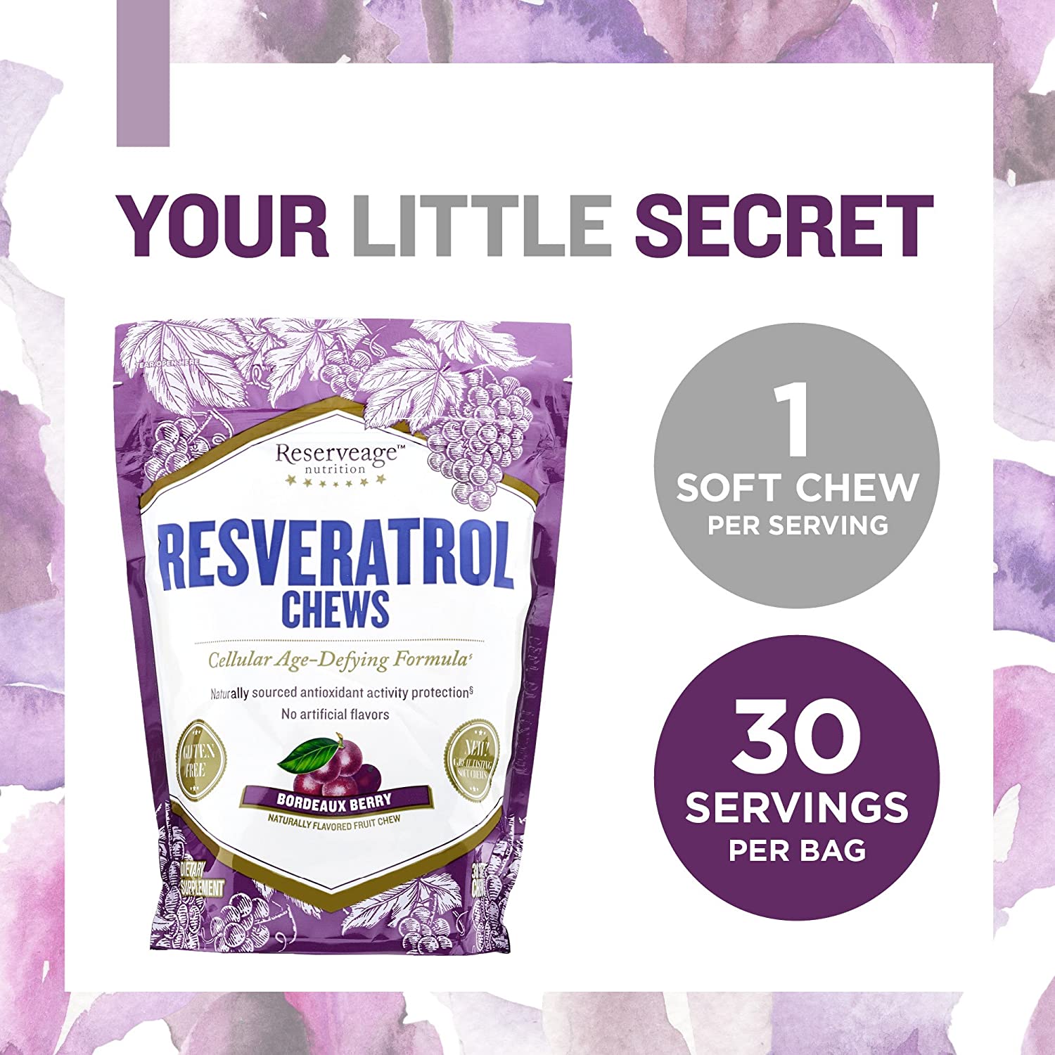Max Strength Resveratrol Gummies - 1000mg Antioxidant Support
