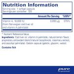 Pure Encapsulations Vitamin A 10,000 IU Softgels
