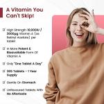 Vitamin A 10000 IU - 365 Vegan Tablets