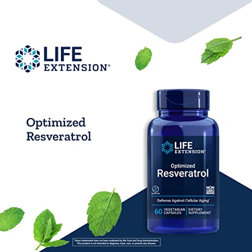Life Extension Resveratrol, 60 Veggie Capsules