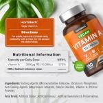 High Strength Vitamin A Tablets 10000iu, 180 Count