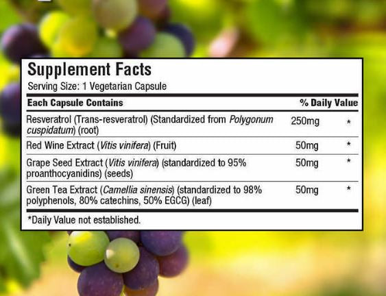TruNature Resveratrol Plus, 140 Veggie Capsules