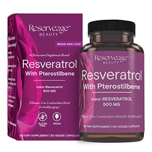 Reserveage Resveratrol 500 mg Antioxidant Supplement