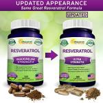 Natural Resveratrol 1000mg Max Strength Antioxidant Capsules
