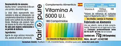 Fair & Pure Vitamin A 5000 IU - 180 Tablets