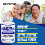 Potent 1000mg Resveratrol Supplement with Black Pepper