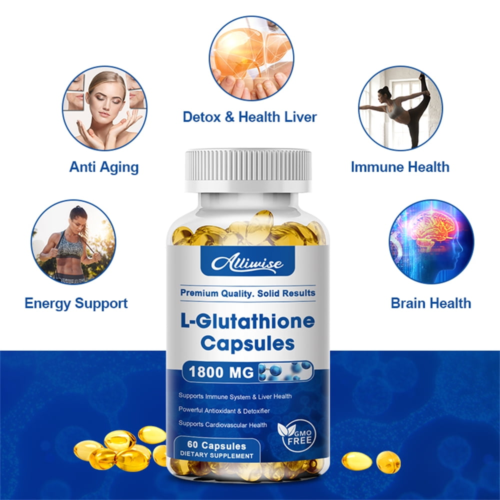 Luxcent L-Glutathione 1800mg 60 Capsules