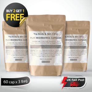 Vegan Resveratrol Extract 500mg Veg Capsules