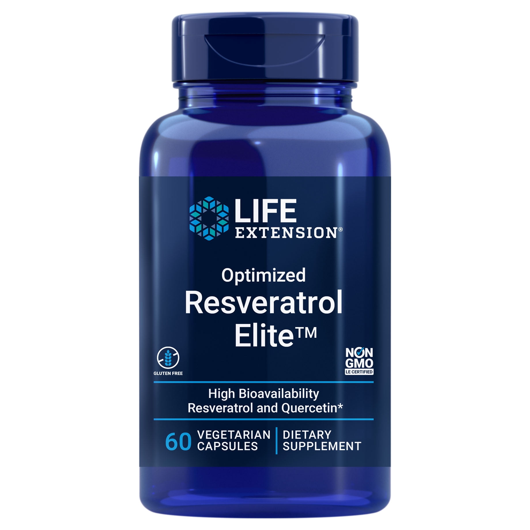 Life Extension Resveratrol, 60 Veggie Capsules