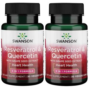 Swanson Resveratrol, Quercetin & Grape Seed 2-Pack