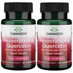 Swanson Resveratrol, Quercetin & Grape Seed 2-Pack