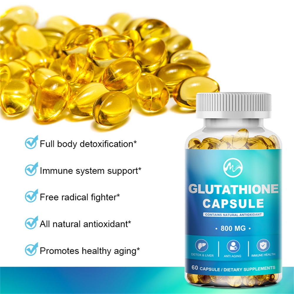 800mg Glutathione Supplement for Skin and Aging