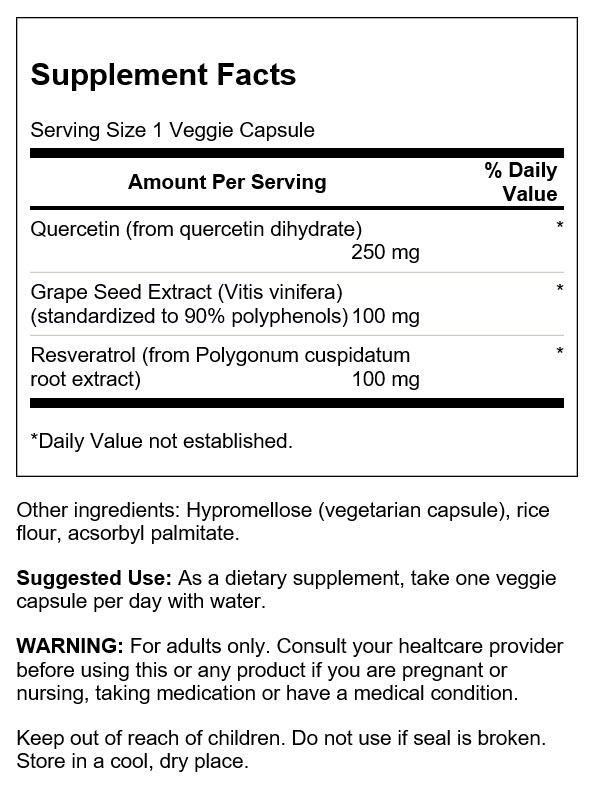 Swanson Resveratrol, Quercetin & Grape Seed 2-Pack