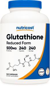 Nutricost Glutathione 500mg Capsules, 240 Count