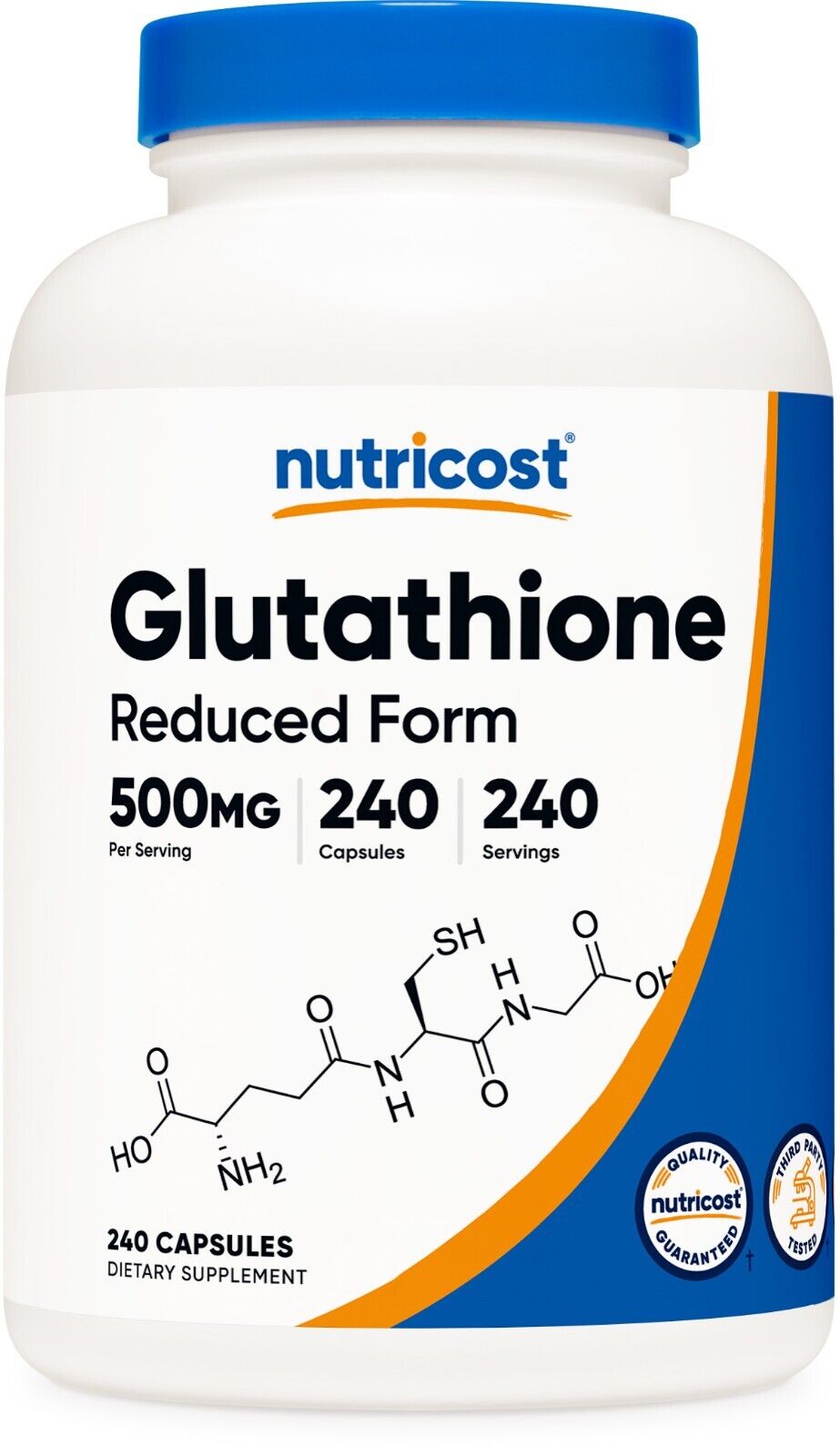 Nutricost Glutathione 500mg Capsules, 240 Count