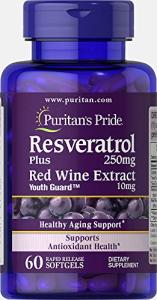 Puritan's Pride 250 mg Resveratrol - 60 Capsules