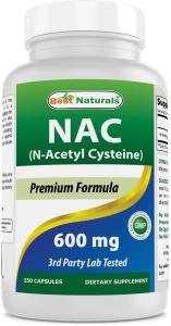 NAC 600 mg - 250 Capsules by Best Naturals