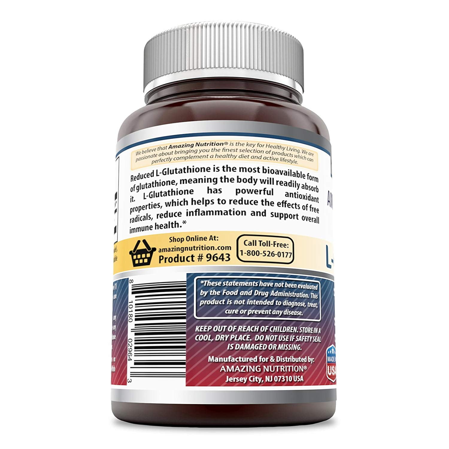 L-Glutathione 500mg Veggie Capsules for Immunity