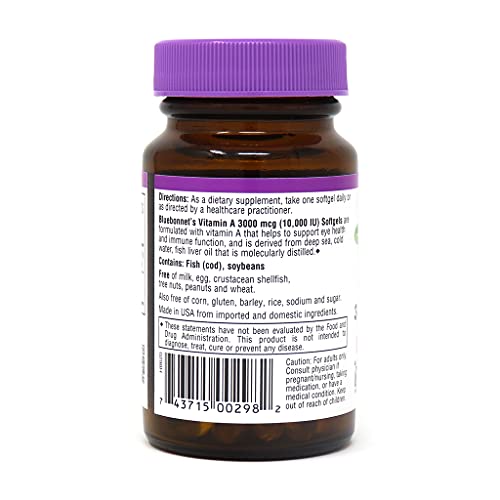 Bluebonnet Vitamin A 10,000 IU Softgels