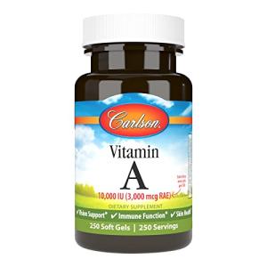 Vitamin A 10,000 IU for Vision Health, 250 Softgels