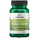 Swanson Grape Seed Capsules 380 mg, 100 Count