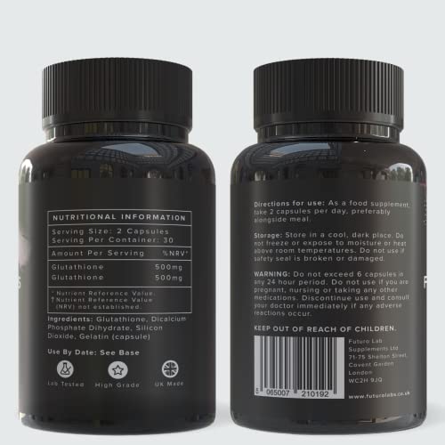 Extra Strength Glutathione Capsules 500mg - 30 Capsules