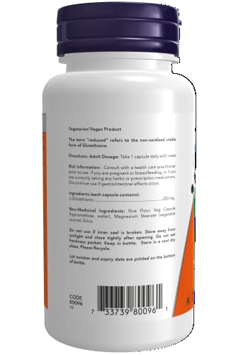 Glutathione 250mg 60 Vegetarian Capsules