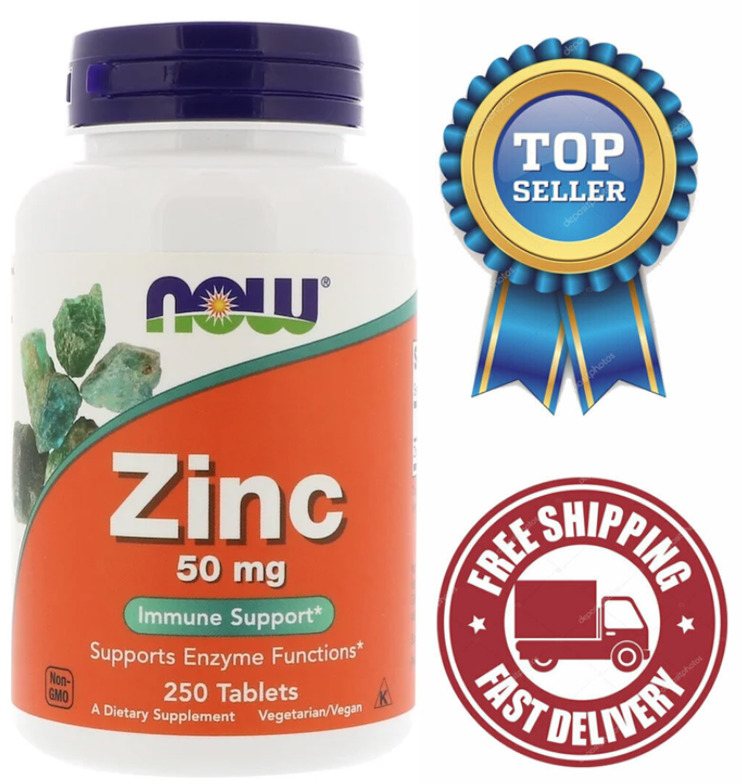NOW Zinc Gluconate 50 mg for Immune Support