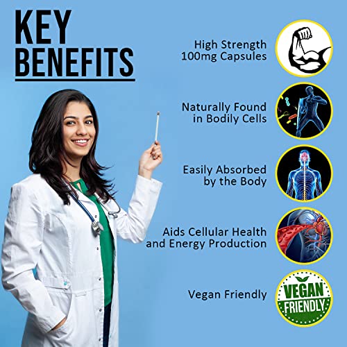 Pure CoQ10 100mg Vegan Capsules - 60 Count