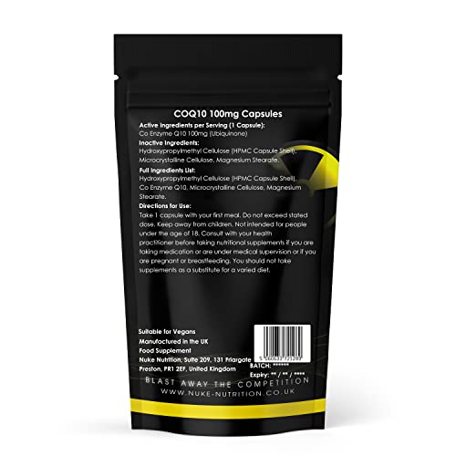 Pure CoQ10 100mg Vegan Capsules - 60 Count