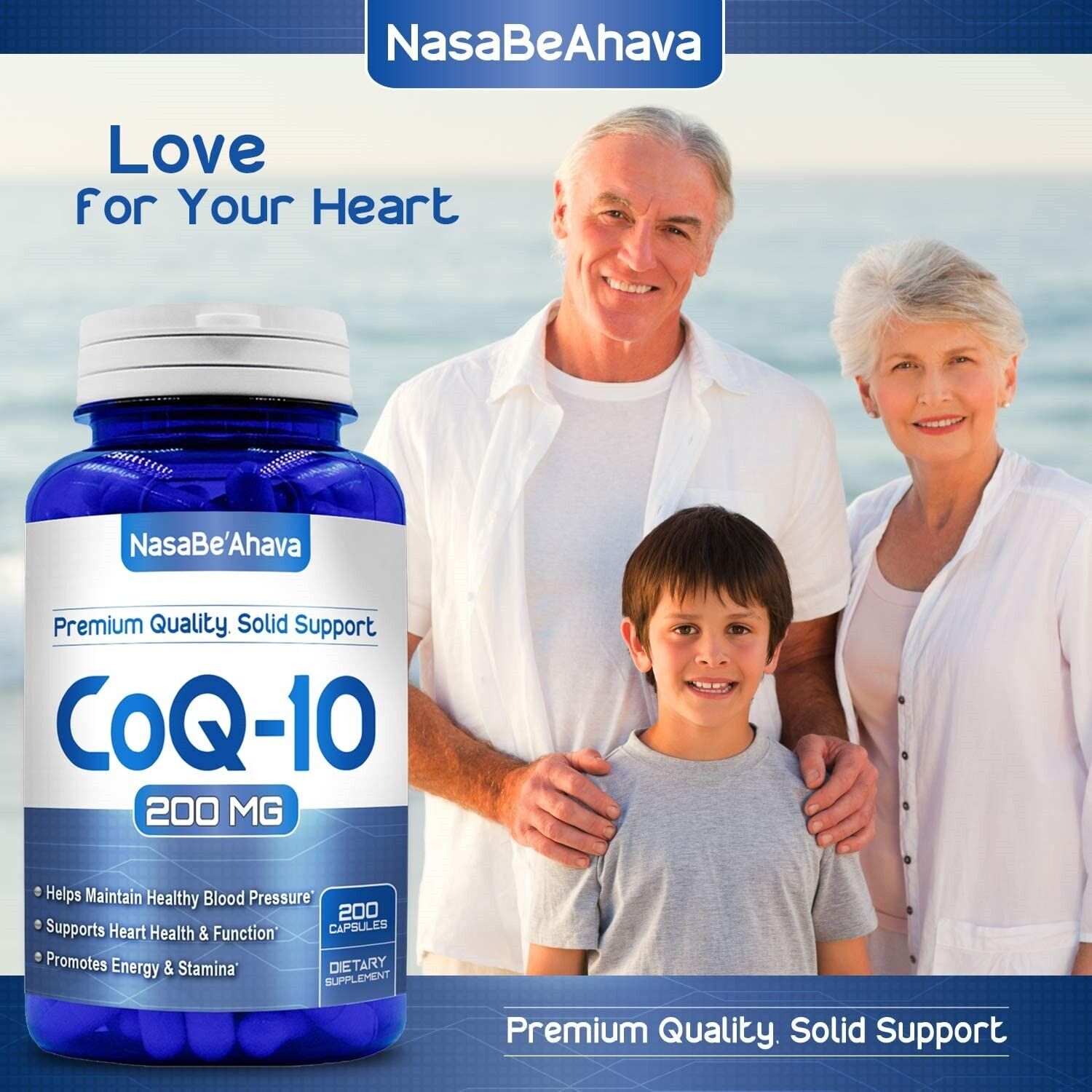 Beahava Pure CoQ10 200mg - 200 Capsules